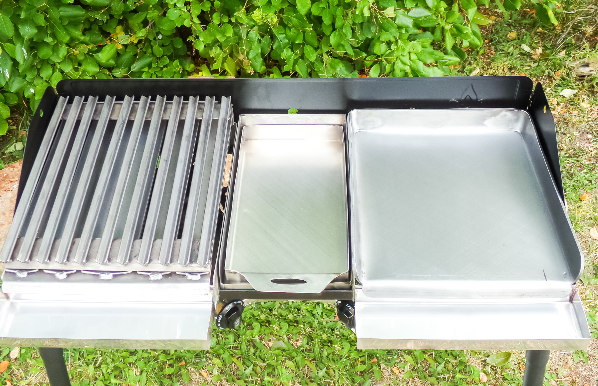 Camp Stove Add On Griddle with Grease Tray or Trap; Ships FREE within  Contiguous USA